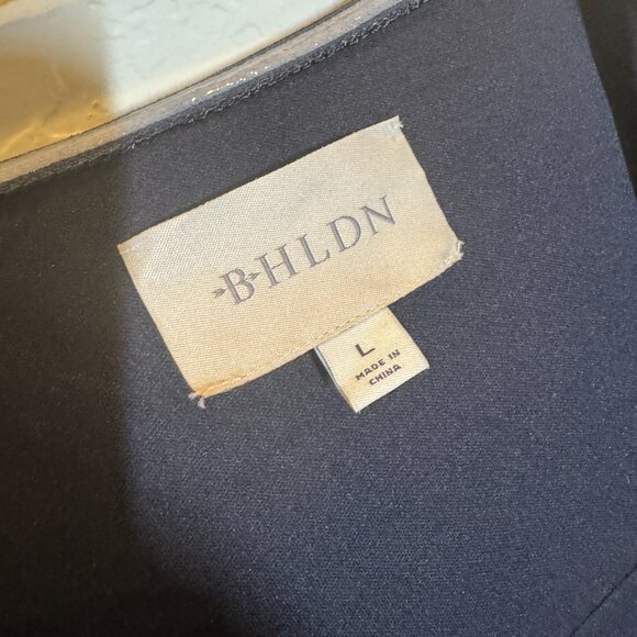 BHLDN Adalynn Strapless Stretch Crepe Navy‎ Gown Maxi Dress Size L NEW WITH TAG - Picture 9 of 10